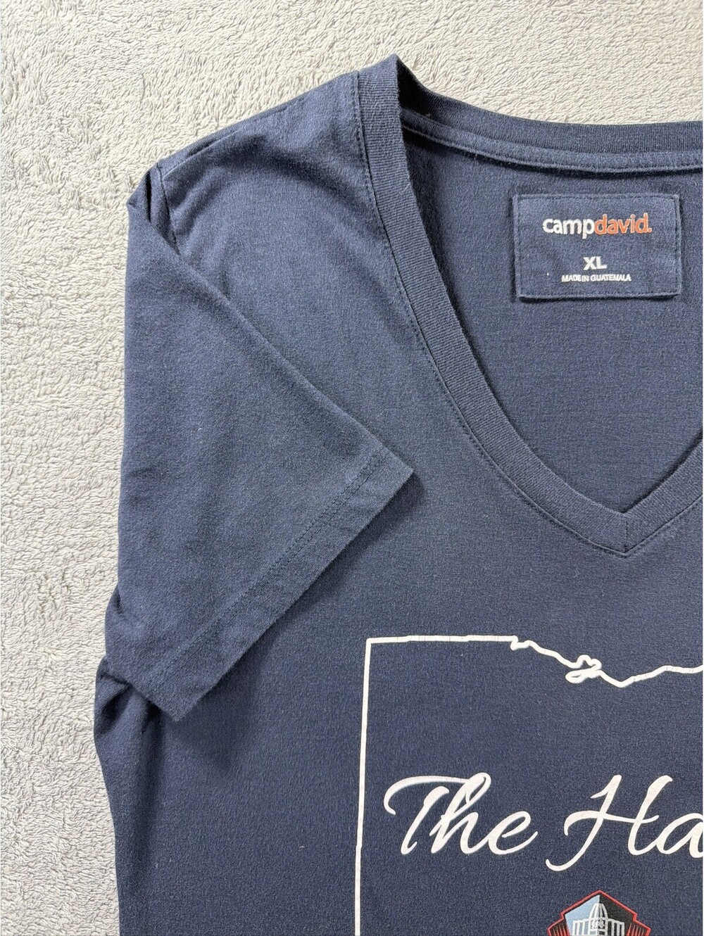 Camp David Pro Football Hall of Fame Ohio T-Shirt Womens XL V-Neck - Picture 3 of 7